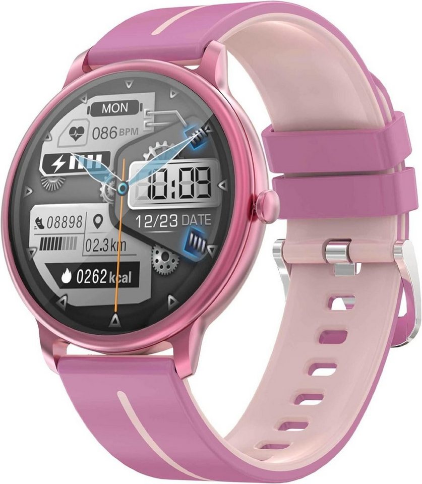 findtime Smartwatch (1,43 Zoll, Android, iOS), mit Telefonieren Pulsuhr Sportuhren 150 Sportmodi Herzfrequenzmessung von findtime