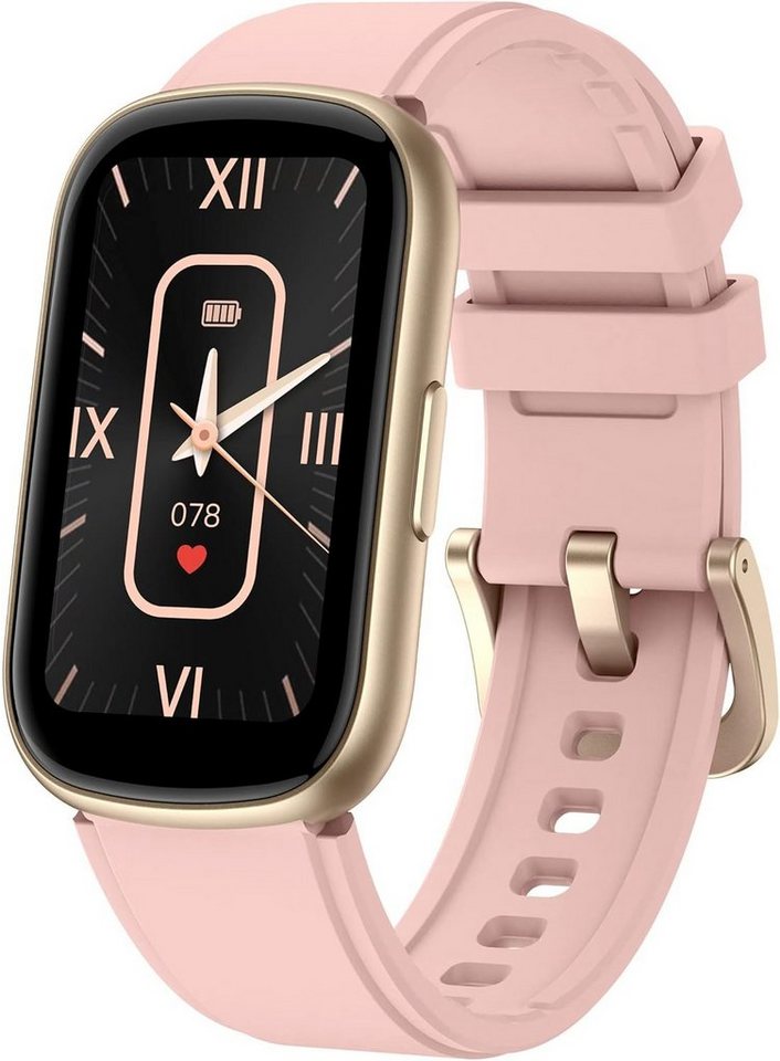 findtime Smartwatch (1,44 Zoll, Android, iOS), mit Anruferinnerung 25 Sport Modi Herzfrequenz Monitor Fitness Uhr von findtime
