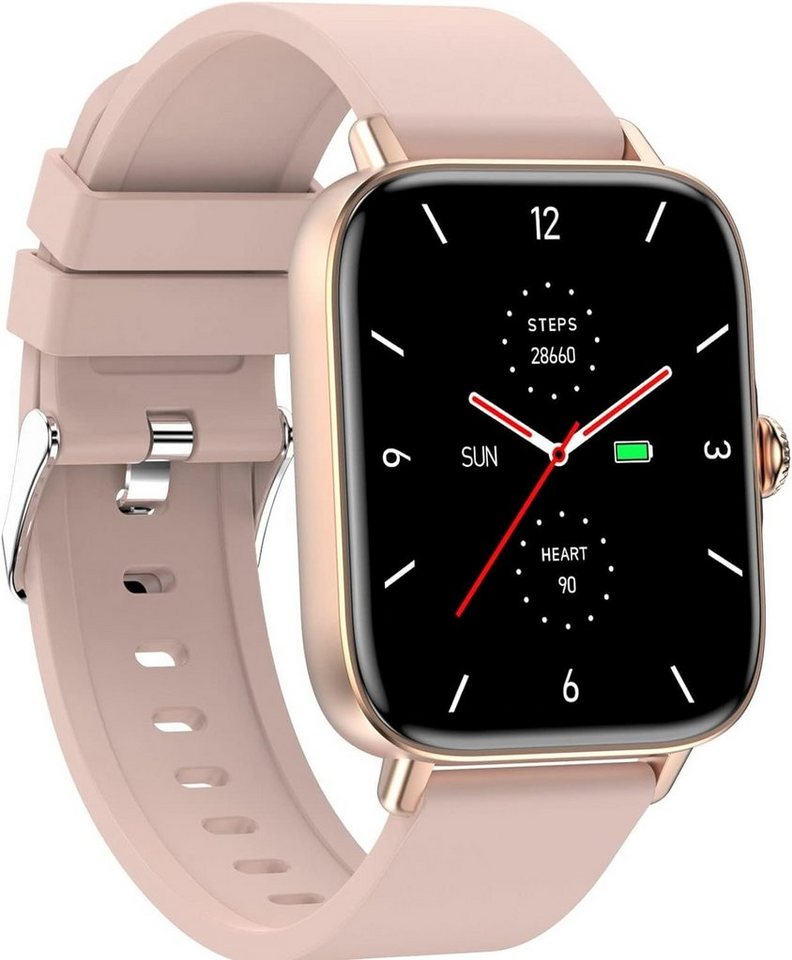 findtime Smartwatch (1,70 Zoll, Android, iOS), mit Herzfrequenzmonitor,Schlaf,Schrittzähler,Kalorien, WasserdichtIP67 von findtime