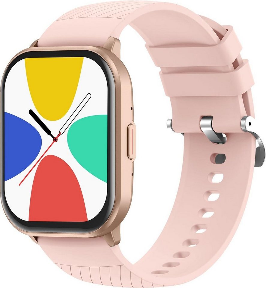 findtime Smartwatch (2,01 Zoll, Android, iOS), mit telefonfunktion Schlafanalyse Herzfrequenz Blutdruck Wasserdicht von findtime