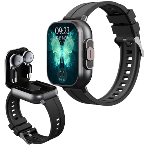 findtime Smartwatch mit Kopfhörer Uhr mit Kopfhörer drin kabellos unsichtbar Mini klein in Ear Kopfhörer Bluetooth Earbuds Pulsuhr Schrittzähler Gesundheitsuhr Sportuhr Herren Musik findtime Smartwatch mit Kopfhörer Uhr mit Kopfhörer drin kabellos unsichtbar Mini klein in Ear Kopfhörer Bluetooth Earbuds Pulsuhr Schrittzähler Gesundheitsuhr Sportuhr Herren Musik von findtime