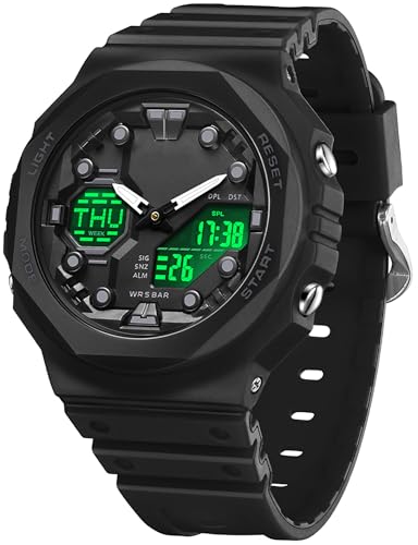 findtime Uhren für Herren Damen Teenager Studenten, Bunte Sport Analog Digital Armbanduhr Wasserdicht mit Weltzeit Alarm Countdown Stoppuhr Robuste Outdoor findtime Uhren für Herren Damen Teenager Studenten, Bunte Sport Analog Digital Armbanduhr Wasserdicht mit Weltzeit Alarm Countdown Stoppuhr Robuste Outdoor von findtime