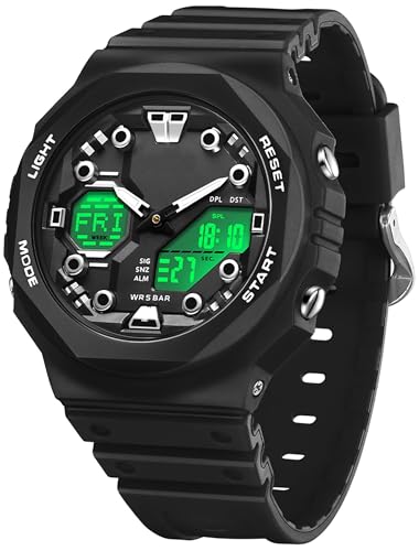 findtime Uhren für Herren Damen Teenager Studenten, Bunte Sport Analog Digital Armbanduhr Wasserdicht mit Weltzeit Alarm Countdown Stoppuhr Robuste Outdoor findtime Uhren für Herren Damen Teenager Studenten, Bunte Sport Analog Digital Armbanduhr Wasserdicht mit Weltzeit Alarm Countdown Stoppuhr Robuste Outdoor von findtime
