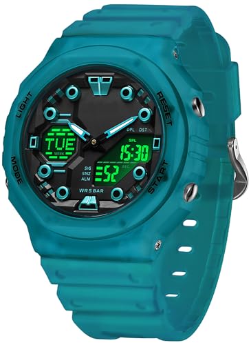 findtime Uhren für Herren Damen Teenager Studenten, Bunte Sport Analog Digital Armbanduhr Wasserdicht mit Weltzeit Alarm Countdown Stoppuhr Robuste Outdoor findtime Uhren für Herren Damen Teenager Studenten, Bunte Sport Analog Digital Armbanduhr Wasserdicht mit Weltzeit Alarm Countdown Stoppuhr Robuste Outdoor von findtime