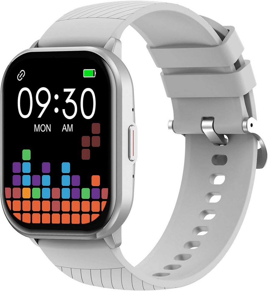 findtime Zifferblätter personalisieren Smartwatch (2,01 Zoll, Android, iOS), mit Telefonfunktion Fitness Tracker Gesundheitsuhr Blutdruckmessung von findtime