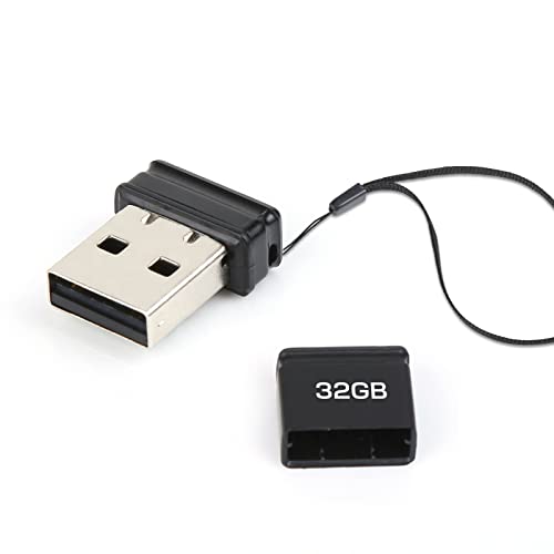 USB Stick 32GB Metall Speicherstick USB 2.0 USB-Stick 32GB USB-Flash-Laufwerk mit Schlüsselband USB 2.0 Stick Datenstick für PC, Laptop, Computer, Tablet, Autoradio, Car Geräte Externer von finewish