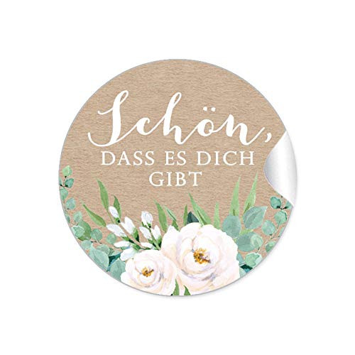 24 STICKER Schön, dass es dich gibt Etiketten als Danksagung BOHO KRAFTPAPIER OPTIK BLÜTEN ROSEN GRÜN ZWEIGE WEIß NATUR Siegel für Briefumschläge Anhänger oder Briefe zur Hochzeit Geburtstag 24 STICKER Schön, dass es dich gibt Etiketten als Danksagung BOHO KRAFTPAPIER OPTIK BLÜTEN ROSEN GRÜN ZWEIGE WEIß NATUR Siegel für Briefumschläge Anhänger oder Briefe zur Hochzeit Geburtstag von fioniony