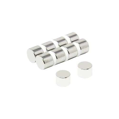 1,27 cm Durchmesser x 1,9 cm Dicke N42 Neodym-Magnet – 5,3 kg Zugkraft – lizenziertes Material (10 Stück) von first4magnets