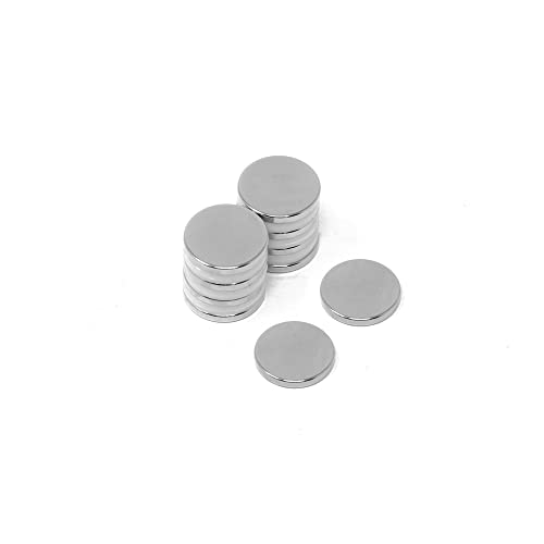 11/16 Zoll Durchmesser x 3/32 Zoll Dicke N42 Neodym-Magnet – 2,4 kg Zugkraft – lizenziertes Material (10 Stück) von first4magnets