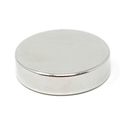 2,5 cm Durchmesser x 0,6 cm Dicke N42 Neodym-Magnet – 11,4 kg Zugkraft – lizenziertes Material (1 Stück) von first4magnets
