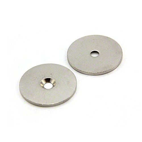 Counterunk Steel Disc Für Die Verwendung von Magneten, Hängegrafiken Oder Notizenboards - 32mm Durchmesser x 2mm Dickes x 4mm Loch - Packung von 200 von first4magnets