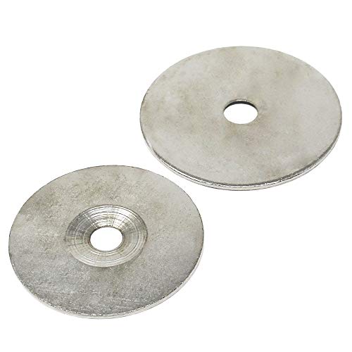 Counterunk Steel Disc Für Die Verwendung von Magneten, Hängegrafiken Oder Notizenboards - 62mm Durchmesser x 2mm Dickes x 10,2mm Loch - Pack von 10 von first4magnets
