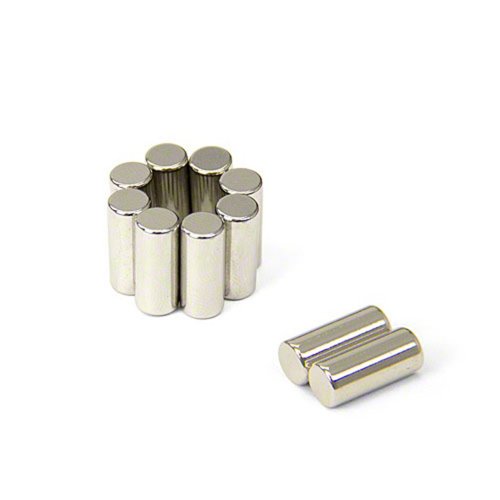 Diametral Magnetisierter N42 - Neodym - Magnet Zur Bereitstellung von Rotationsbewegungen - 6mm Durchmesser x 14mm Dicke - Packung von 100 von first4magnets