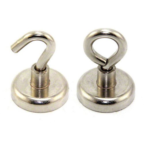 Ferrit - Klemmmagnet Mit M6 - Haken zum Aufhängen, Halten Oder Anzeigen von Gegenständen - 32mm Durchmesser - 5,8kg Zug - Süd - 10 Packung von 10 Ferrit - Klemmmagnet Mit M6 - Haken zum Aufhängen, Halten Oder Anzeigen von Gegenständen - 32mm Durchmesser - 5,8kg Zug - Süd - 10 Packung von 10 von first4magnets