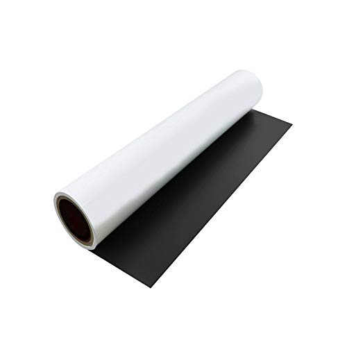 Ferroflex® 620mm Breites Standard - Standard - Selbstkleber und Glänzend Weiße Flexible Eisenblech - 1 Meter Länge von first4magnets