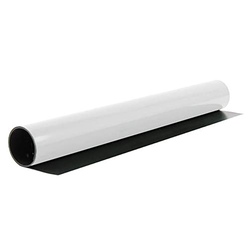 Ferroflex® 620mm Breites Standard - Standard - Selbstkleber und Glänzend Weiße Flexible Eisenblech - 1 Meter Länge von first4magnets