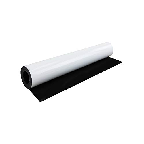 Ferroflex® Gloss White Flexible Eisenblech Für Wände und Die Erzeugung von Instantoberflächen - Magneten An - 620mm Breit - 5M Länge von first4magnets