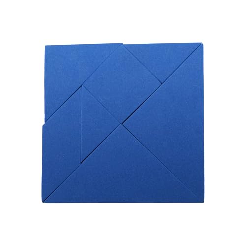 Fun with Magnets Blue Pädagogisches Tangram – Logik-Puzzle und Mathematik-Spiel (10 Stück) von first4magnets