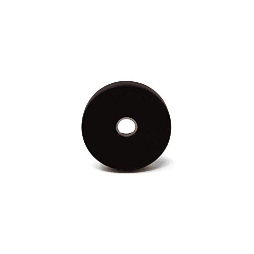 Gummibeschichtete N42 - Neodym "2 Pole" Topfmagnet zum Sichern von Gegenständen In Einer Scherposition Oder zum Halten von Türen und Toren Offen - 31mm Durchmesser x 6mm Dicke - Pack von 10 von first4magnets