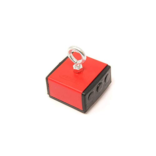 Kunststoffbedeckte Haltenmagnete zum Befestigen An Einer Kette Oder Einem Seil zum Halten Eisenmaterialien - 45kg Ziehen von first4magnets