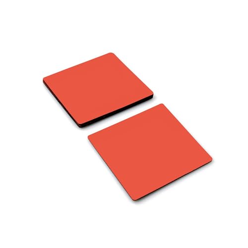 Magflex® Flexible Gloss Rot Trocken - Wipe - Magnetblech zum Erstellen von Scrumboards, Abnehmbar - 75mm x 75mm - Pack von 100 von first4magnets