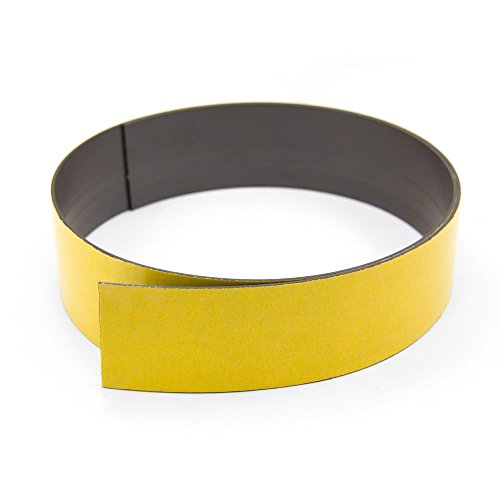 Magflex® Flexible Magnetband Mit Premium - Selbstklebstoff, Die Für Einen Starken Griff Der Oberflächen Auf Magnetmetallbasis Ausgestattet Sind - 50mm Breit - Polarität A - 5M Länge von first4magnets