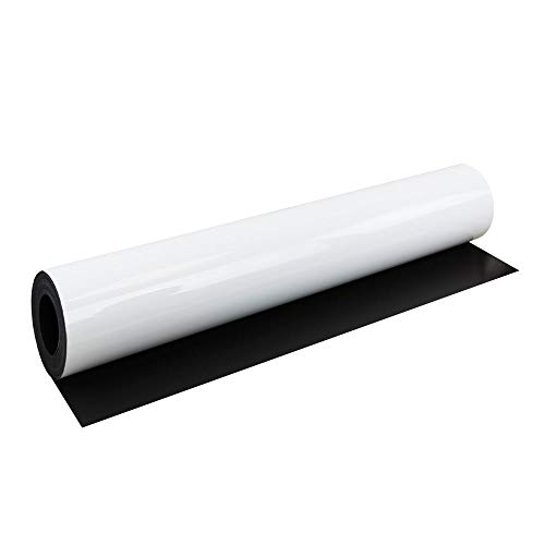 Magflex® Lite Flexible Gloss White Trockenwischmagnetblatt zum Erstellen von Magnetbildern, Kunstwerken, Schildern Oder Displays - 620mm Breit - 1M Länge von first4magnets