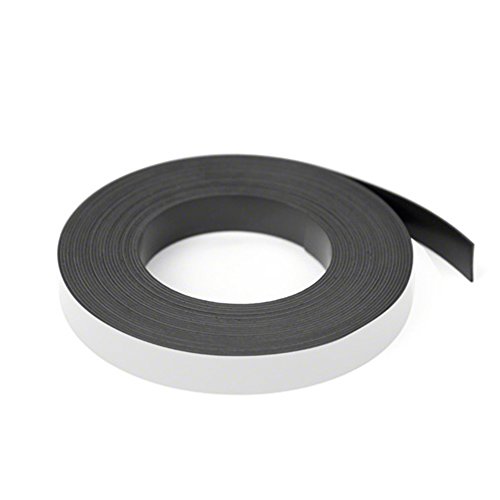 Magflex® Lite Flexible Matt White Magnetic Gridding Tape Für Whiteboards, Hinweise Oder Aktenschränke - 12,7mm Breit - 5M Länge - Packung von 5 von first4magnets