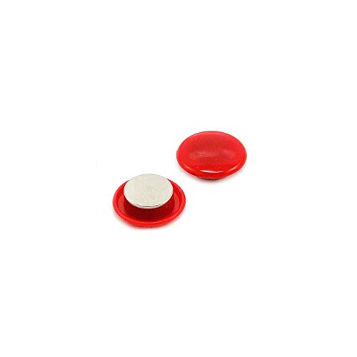 Magnet Expert f4 m30nd2-red-60 High Power Brett/Planung Magnet, Kunststoff/Neodym (60 Stück) von first4magnets