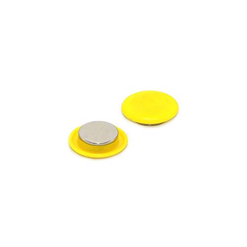 Magnet Expert f4 m40nd2-yellow-24 High Power Brett/Planung Magnet, Kunststoff/Neodym (24 Stück) von first4magnets