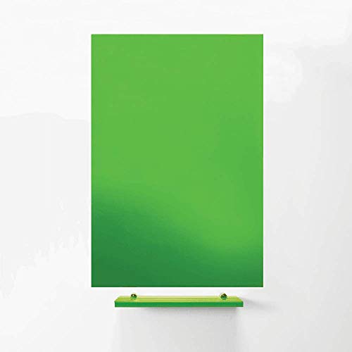Magnetic Glass Tischbrett Für Büro, Besprechungsraum, Klassenzimmer, Heimbüro, Spielzimmer und Schlafzimmer - 1200mm x 900mm - Grün von first4magnets