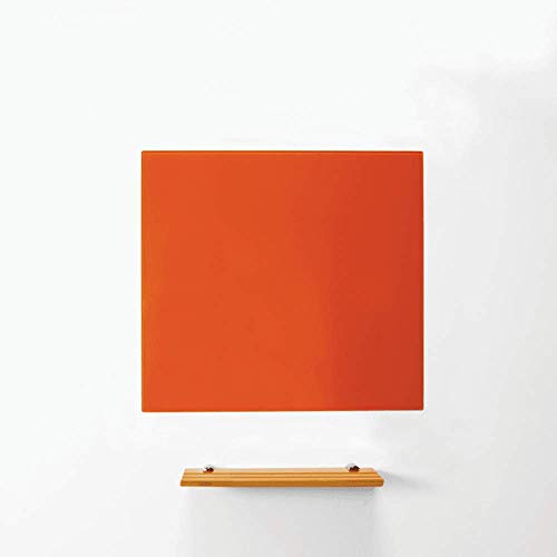 Magnetic Magnetic Glass Tip Board Für Büro, Besprechungsraum, Klassenzimmer, Heimbüro, Spielzimmer und Schlafzimmer - 450mm x 450mm - Orange von first4magnets