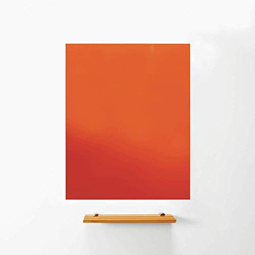 Magnetic Magnetic Glass Tip Board Für Büro, Besprechungsraum, Klassenzimmer, Heimbüro, Spielzimmer und Schlafzimmer - 900mm x 600mm - Orange von first4magnets