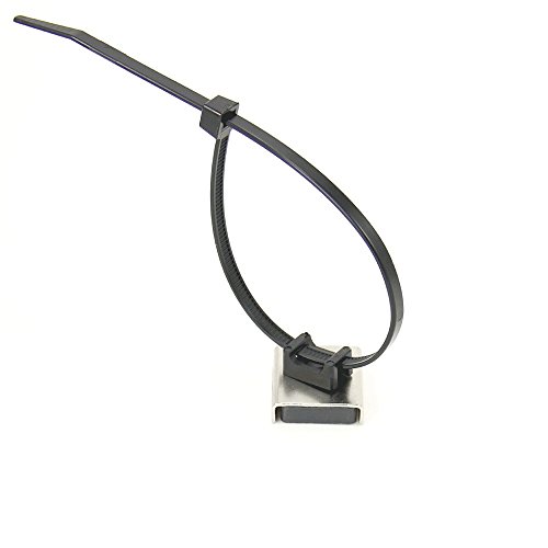 Magnetische Kabelbindungshalterung Zu Hause, Büro Oder Klassenzimmer - 26 x 23 x 6,3mm Dick - 6,1kg Zug - Pack von 40 von first4magnets