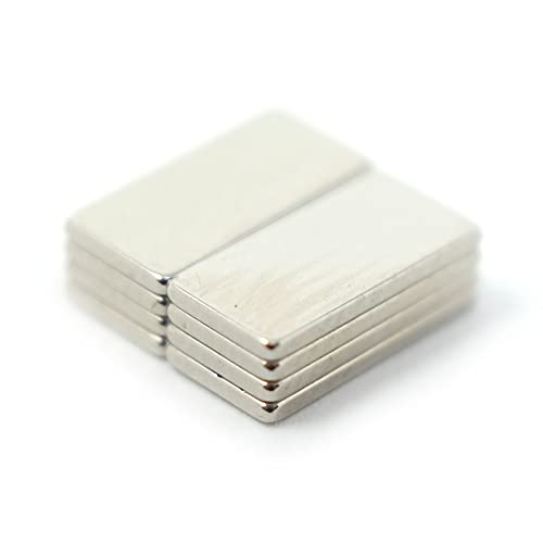 N42 Neodym-Magnet, 0,3 x 0,9 x 0,5 cm, lizenziertes Material (10 Stück) von first4magnets
