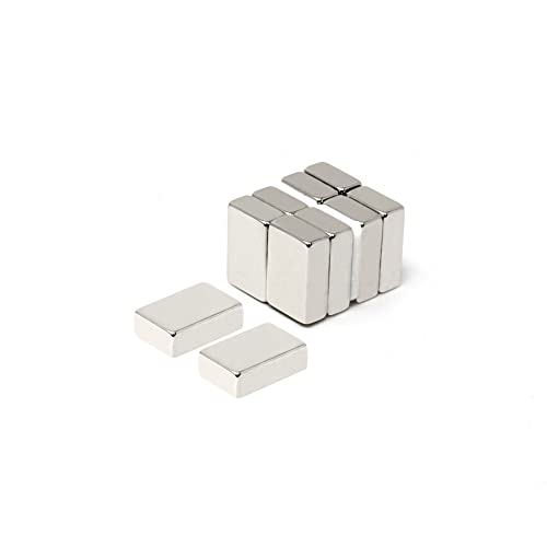 N42 Neodym-Magnet, 1,9 cm x 1,2 cm dick, 6,4 kg Zugkraft, lizenziertes Material (10 Stück) von first4magnets