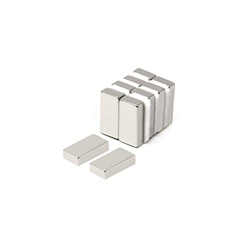 N42 Neodym-Magnet, rechteckig, 1,9 cm x 3/8 Zoll x 0,95 cm x 3/16 Zoll dick, 5,2 kg Zugkraft, 10 Stück N42 Neodym-Magnet, rechteckig, 1,9 cm x 3/8 Zoll x 0,95 cm x 3/16 Zoll dick, 5,2 kg Zugkraft, 10 Stück von first4magnets