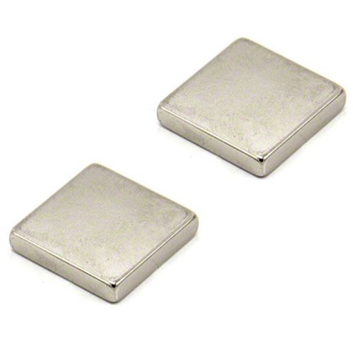 N42 Neodym - Magnet Für Kunst, Handwerk, Modellherstellung - 25mm x 25mm x 5mm Dick - 11kg Zug - Pack von 2 von first4magnets