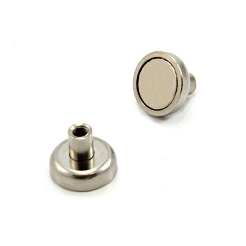 N42 Neodym - Topf - Magnet Für Diy -, Engineering -, Herstellung, Hängen - und Halteanwendungen - 16mm Dia x 13mm Hoher x M4 - Gewinde - 9,7kg Zug - Pack von 10 N42 Neodym - Topf - Magnet Für Diy -, Engineering -, Herstellung, Hängen - und Halteanwendungen - 16mm Dia x 13mm Hoher x M4 - Gewinde - 9,7kg Zug - Pack von 10 von first4magnets