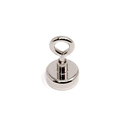 Neodymmaschinengeschwemmte Klemmmagnet Mit M4 - Augenbolzen zum Halten, Hängen und Anzeigen von Gegenständen - 20mm Durchmesserpackung von 1 von first4magnets