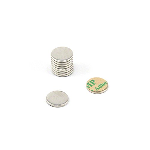 Nickel Plattierte Weichstahlscheibe Mit 3M Selbstklebstoff Für Kunst, Kunsthandwerk, Modellherstellung, Diy und Hobbys - 10mm Durchmesser x 1mm Dicke - Pack von 10 Nickel Plattierte Weichstahlscheibe Mit 3M Selbstklebstoff Für Kunst, Kunsthandwerk, Modellherstellung, Diy und Hobbys - 10mm Durchmesser x 1mm Dicke - Pack von 10 von first4magnets