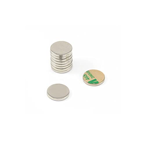 Nickel Plattierte Weichstahlscheibe Mit 3M Selbstklebstoff Für Kunst, Kunsthandwerk, Modellherstellung, Diy und Hobbys - 20mm Durchmesser x 2mm Dicke - Packung von 200 von first4magnets