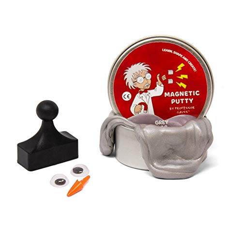 Professor Gauss ™ Magnetic Putty Mit Skittle Magnet Für Kinder, Jungen, Mädchen, Wissenschaft, Lernen Und Spaß - Grey Goo - Pack Von 10 von first4magnets