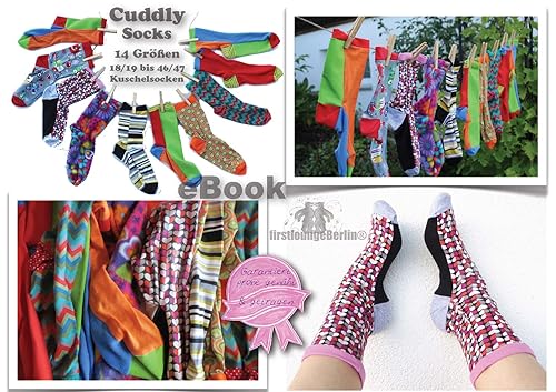Cuddly Socks Nähanleitung mit Schnittmuster für die ganze Familie in 14 Größen [Download] von firstloungeberlin