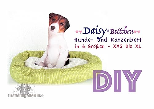 Daisy Bettchen für Hund & Katze in 6 Größen XXS-XL, Nähanleitung & Schnittmuster [Download] von firstloungeberlin