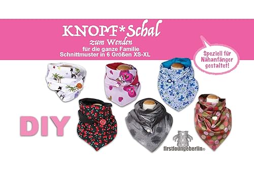 KNOPF-Schal auch zum Wenden in 5 Größen für die ganze Familie Schnittmuster & Nähanleitung [Download] von firstloungeberlin