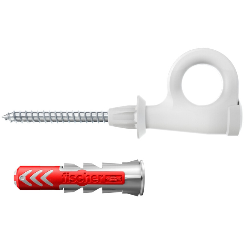 fischer DuoPower EasyHook Loop Ösenhaken mit Dübeln 6x30 und Schrauben - 25 Stück fischer DuoPower EasyHook Loop Ösenhaken mit Dübeln 6x30 und Schrauben - 25 Stück von fischer Deutschland Vertriebs GmbH