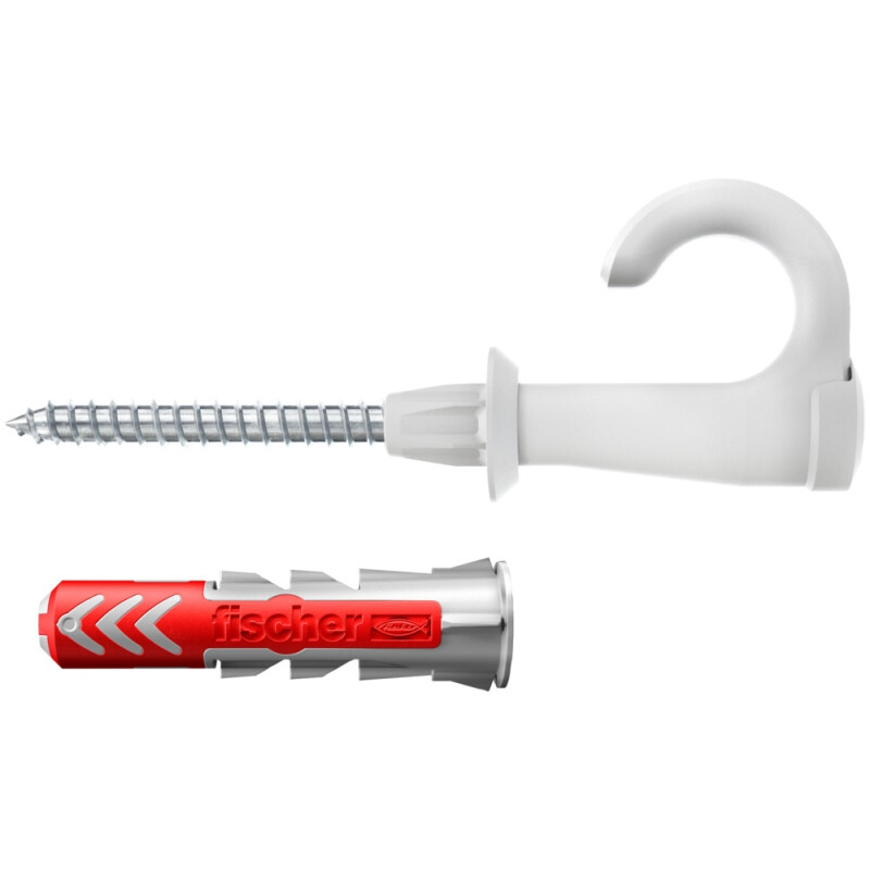 fischer DuoPower EasyHook Round Rundhaken mit Dübeln 8x40 und Schrauben - 25 Stück fischer DuoPower EasyHook Round Rundhaken mit Dübeln 8x40 und Schrauben - 25 Stück von fischer Deutschland Vertriebs GmbH