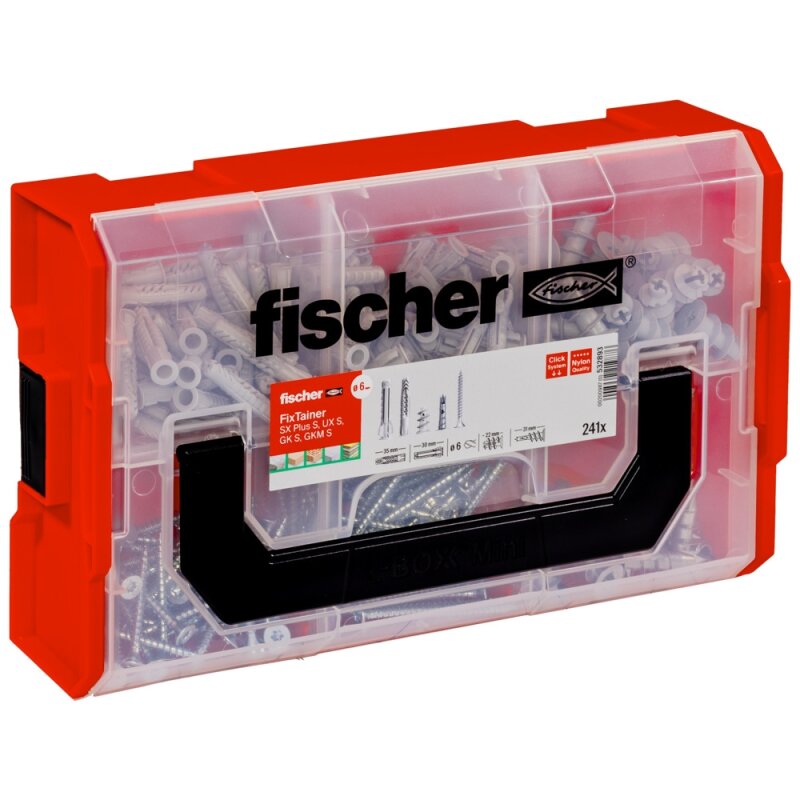fischer FixTainer Hält-Alles-Box SX Spreiz- UX Universal- und Gipskartondübel fischer FixTainer Hält-Alles-Box SX Spreiz- UX Universal- und Gipskartondübel von fischer Deutschland Vertriebs GmbH