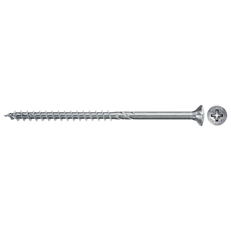 fischer Holzschraube PowerFast II Teilgewinde Senkkopf PZ2 blau verzinkt 5 x 45 mm - 50 Stück von fischer Deutschland Vertriebs GmbH